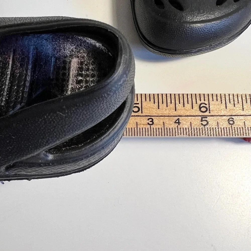 Size 3 Toddler Clogs Black‎ Lightweight Breathable Made in USA Slip-On
